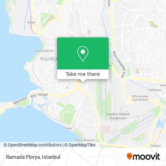 Ramada Florya map