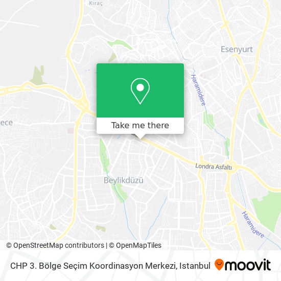 CHP 3. Bölge Seçim Koordinasyon Merkezi map