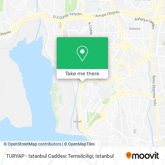 TURYAP - Istanbul Caddesi Temsilciligi map