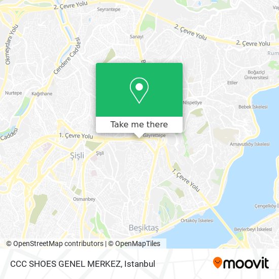 CCC SHOES GENEL MERKEZ map