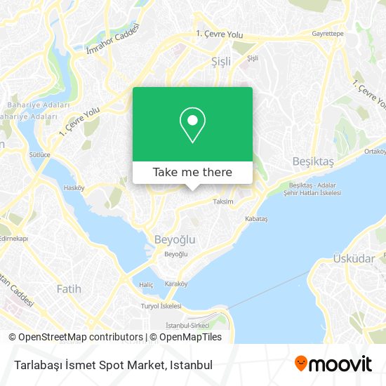 Tarlabaşı İsmet Spot Market map