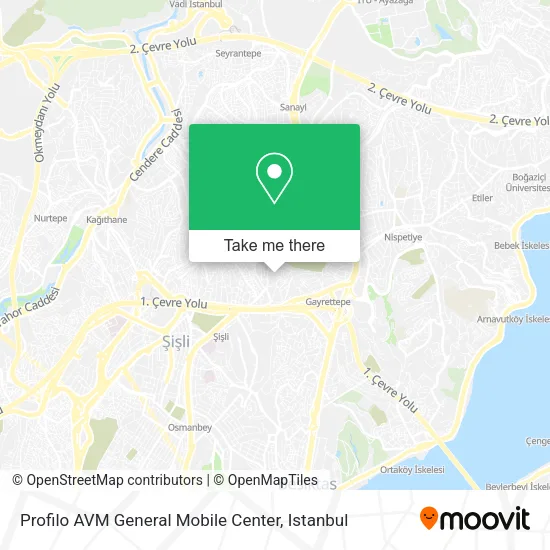 Profilo AVM General Mobile Center map