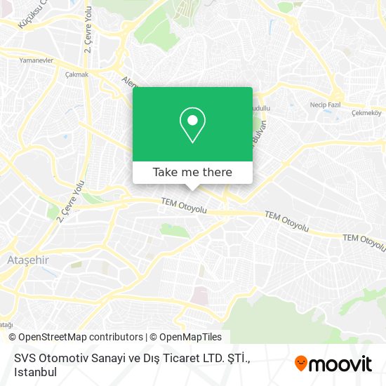 SVS Otomotiv Sanayi ve Dış Ticaret LTD. ŞTİ. map