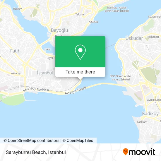 Sarayburnu Beach map