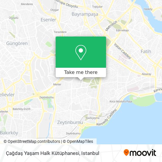 Çağdaş Yaşam Halk Kütüphanesi map