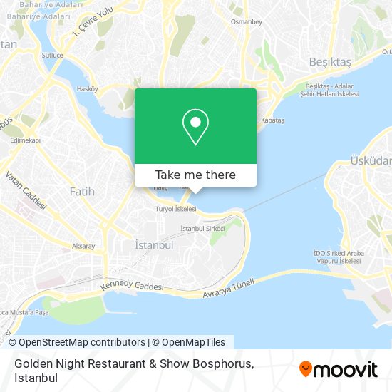 Golden Night Restaurant & Show Bosphorus map