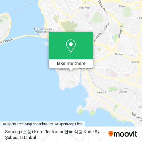 Sopung (소풍) Kore Restoranı 한국 식당 Kadıköy Şubesi map