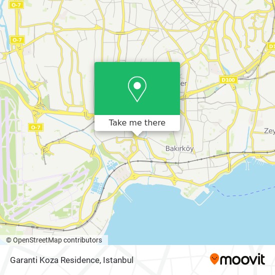 Garanti Koza Residence map