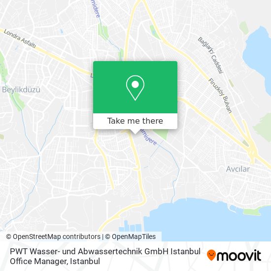 PWT Wasser- und Abwassertechnik GmbH Istanbul Office Manager map