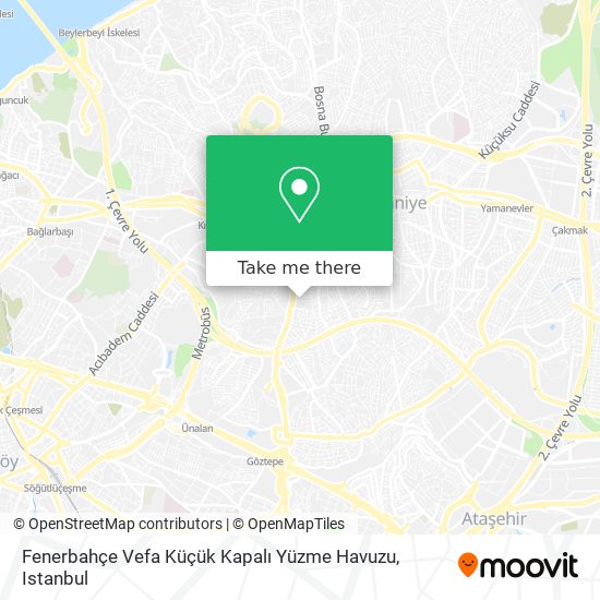 Fenerbahçe Vefa Küçük Kapalı Yüzme Havuzu map