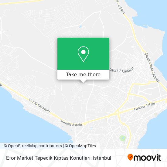 Efor Market Tepecik Kiptas Konutlari map