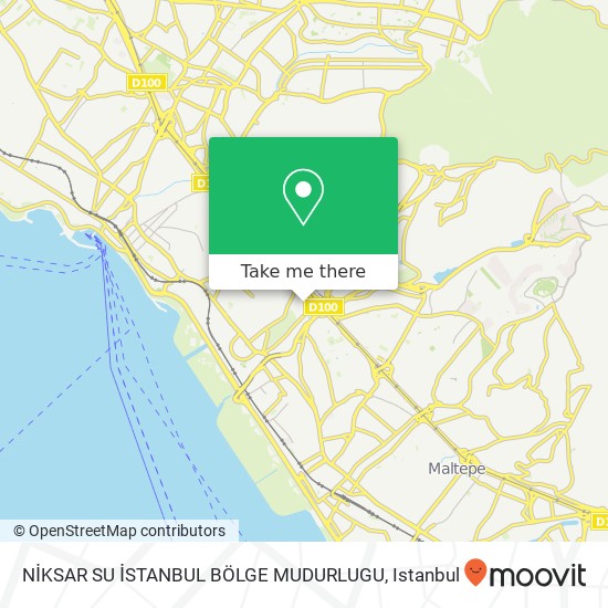 NİKSAR SU İSTANBUL BÖLGE MUDURLUGU map