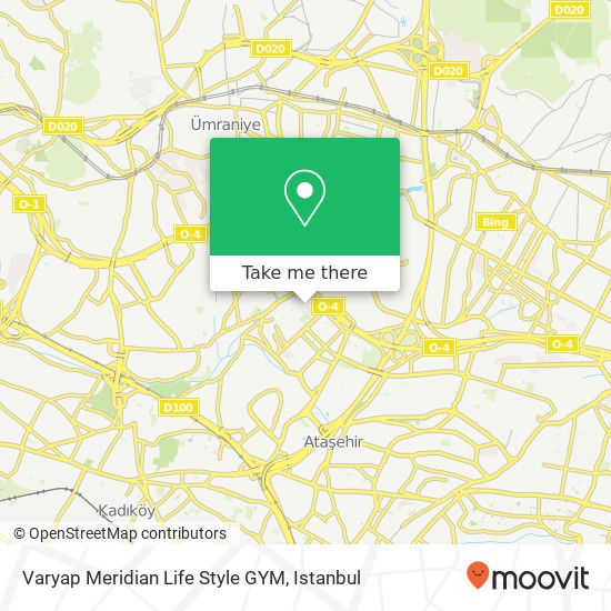 Varyap Meridian Life Style GYM map