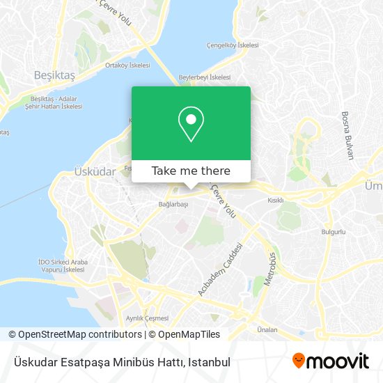 Üskudar Esatpaşa Minibüs Hattı map