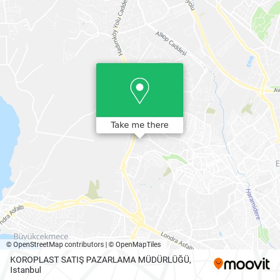 KOROPLAST SATIŞ PAZARLAMA MÜDÜRLÜĞÜ map