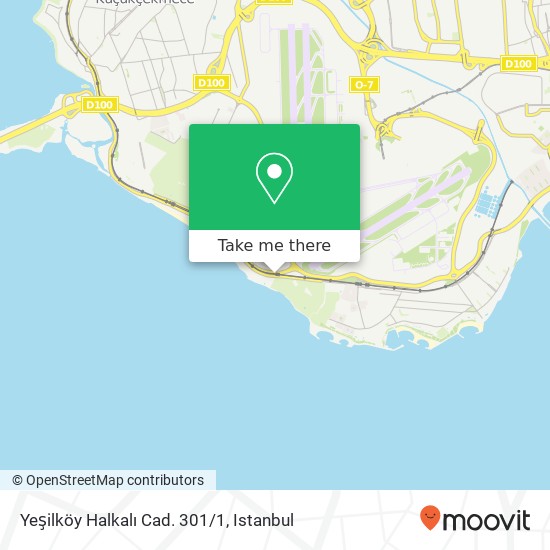 Yeşilköy Halkalı Cad. 301/1 map