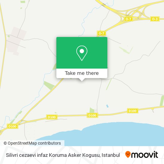 Silivri cezaevi infaz Koruma Asker Kogusu map