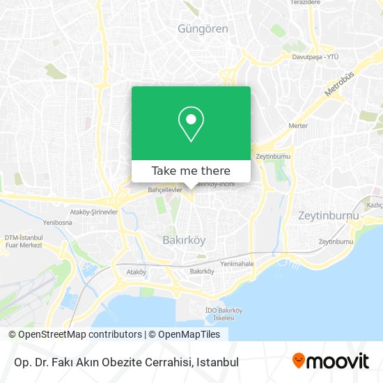 Op. Dr. Fakı Akın Obezite Cerrahisi map