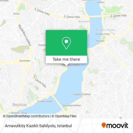 Arnavutköy Kazıklı Sahilyolu map