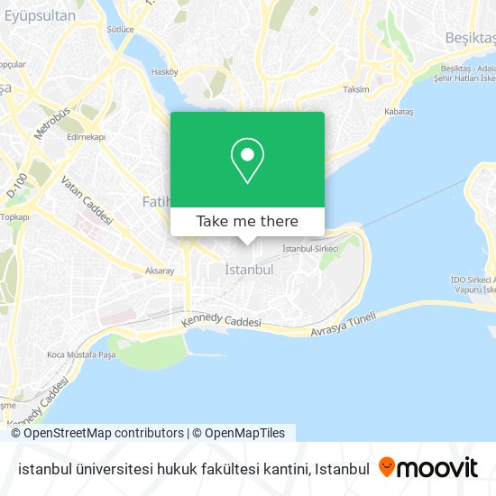 istanbul üniversitesi hukuk fakültesi kantini map