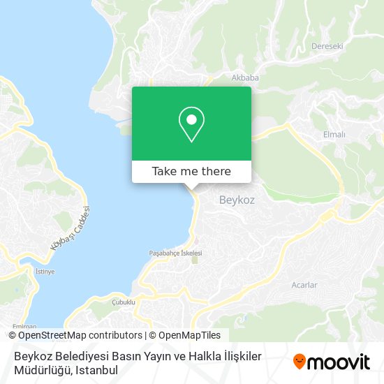 Beykoz Belediyesi Basın Yayın ve Halkla İlişkiler Müdürlüğü map