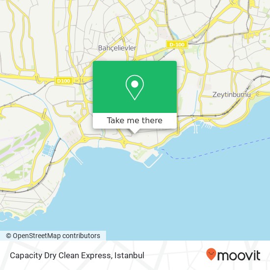 Capacity Dry Clean Express map