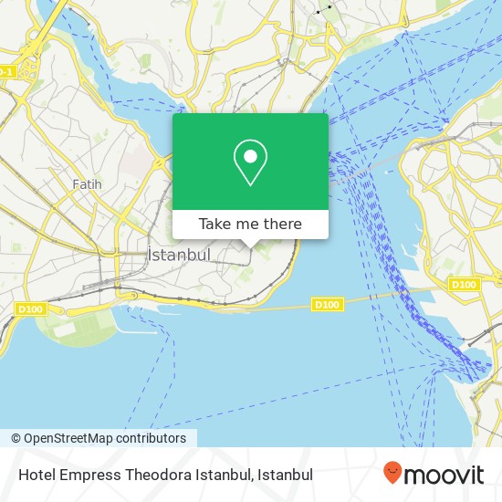 Hotel Empress Theodora Istanbul map