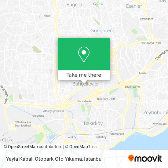 Yayla Kapali Otopark Oto Yikama map