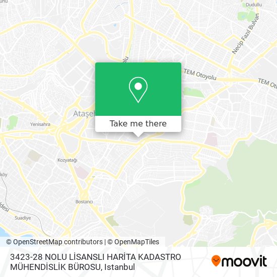 3423-28 NOLU LİSANSLI HARİTA KADASTRO MÜHENDİSLİK BÜROSU map