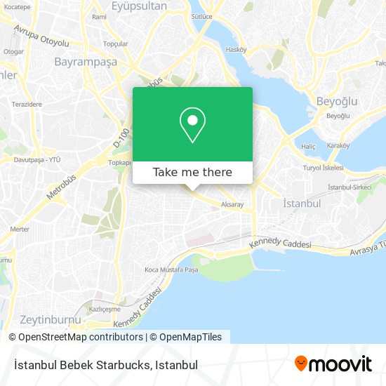 İstanbul Bebek Starbucks map