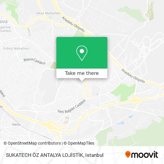 SUKATECH ÖZ ANTALYA LOJİSTİK map