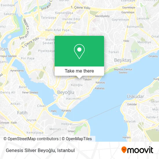 Genesis Silver Beyoğlu map