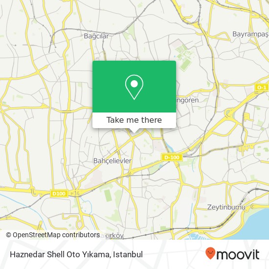 Haznedar Shell Oto Yıkama map