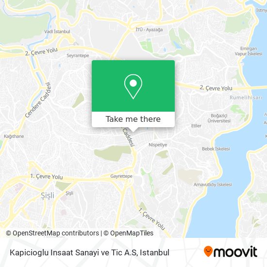 Kapicioglu Insaat Sanayi ve Tic A.S map