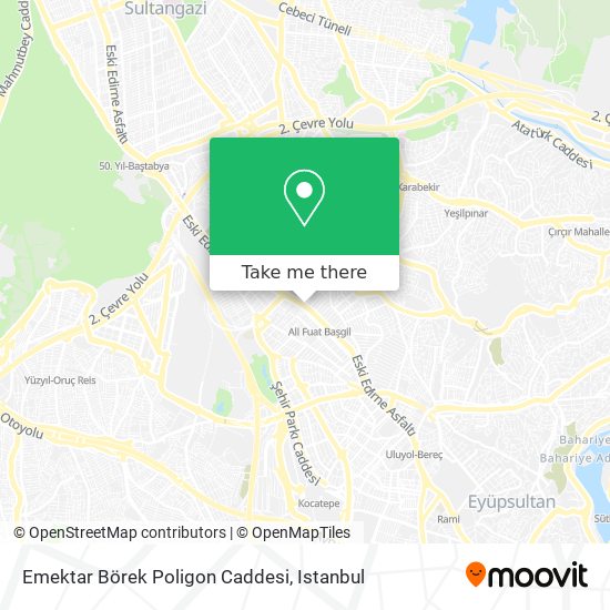 Emektar Börek Poligon Caddesi map