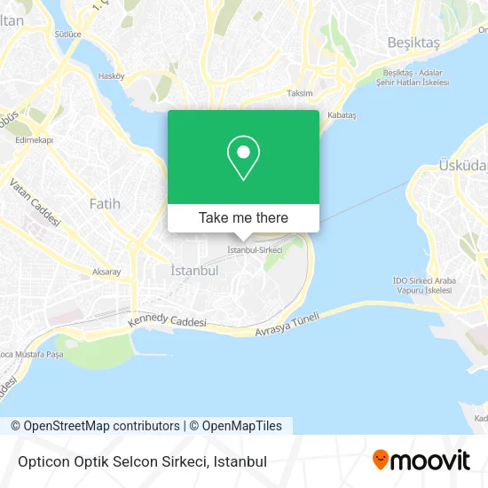 Opticon Optik Selcon Sirkeci map