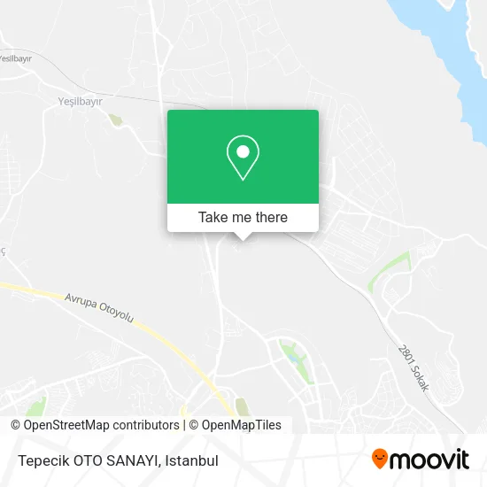 Tepecik OTO SANAYI map
