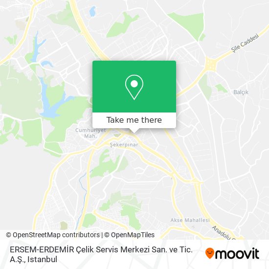 ERSEM-ERDEMİR Çelik Servis Merkezi San. ve Tic. A.Ş. map