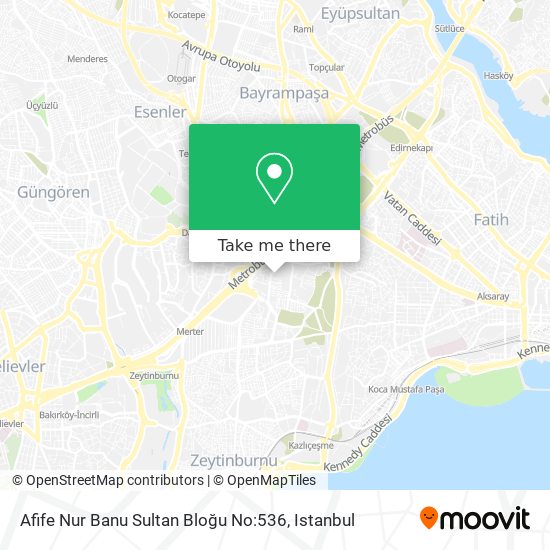 Afife Nur Banu Sultan Bloğu No:536 map