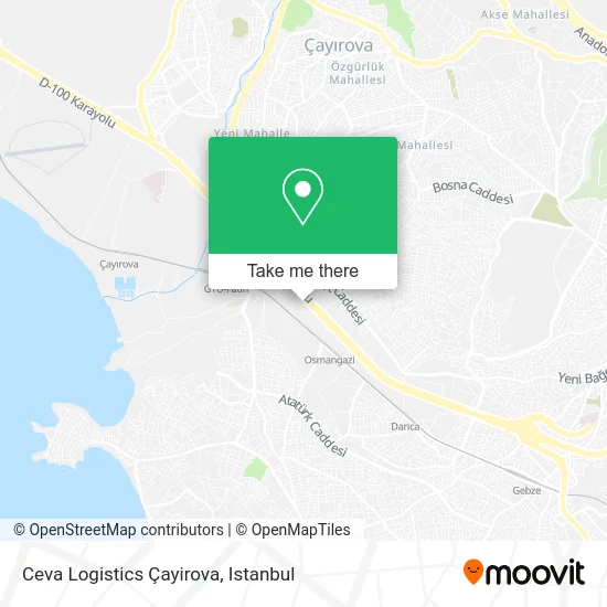 Ceva Logistics Çayirova map