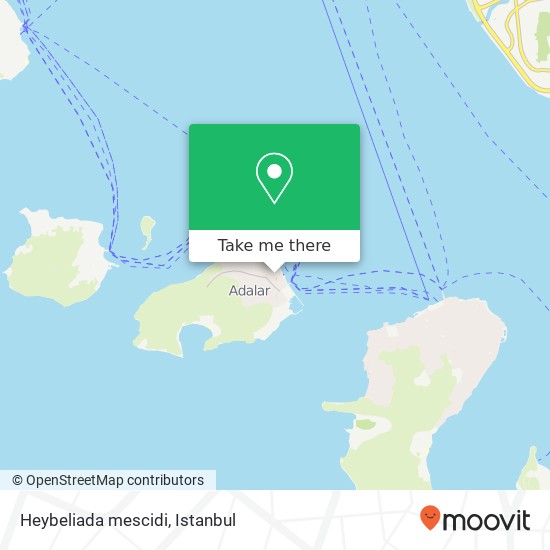 Heybeliada mescidi map