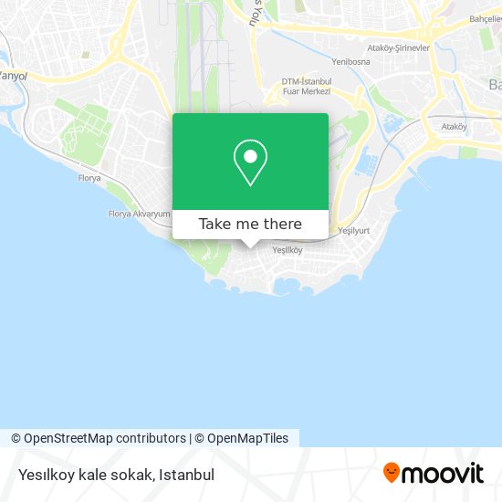 Yesılkoy kale sokak map