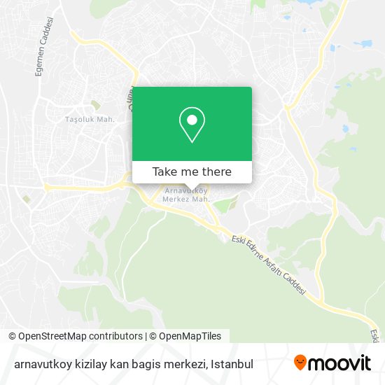 arnavutkoy kizilay kan bagis merkezi map