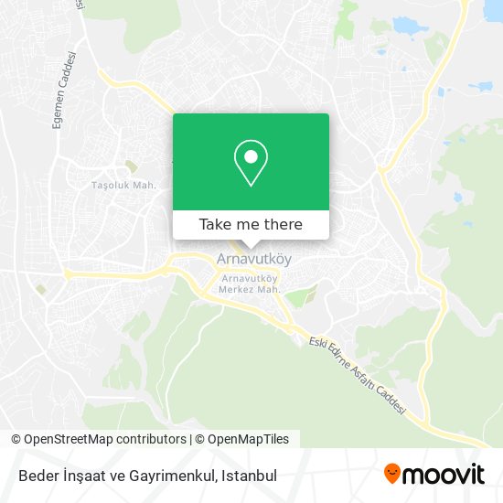 Beder İnşaat ve Gayrimenkul map
