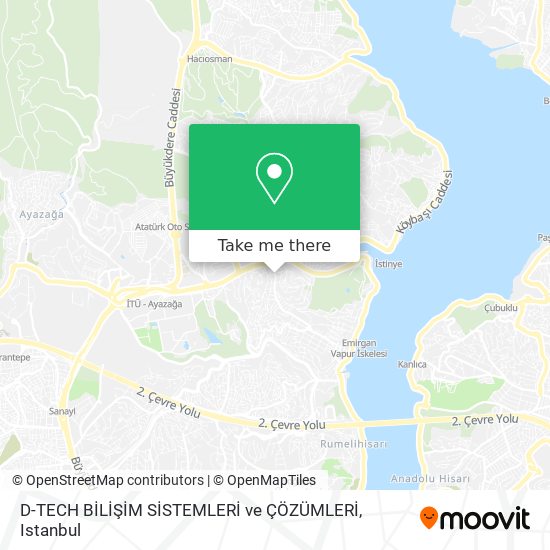 D-TECH BİLİŞİM SİSTEMLERİ ve ÇÖZÜMLERİ map