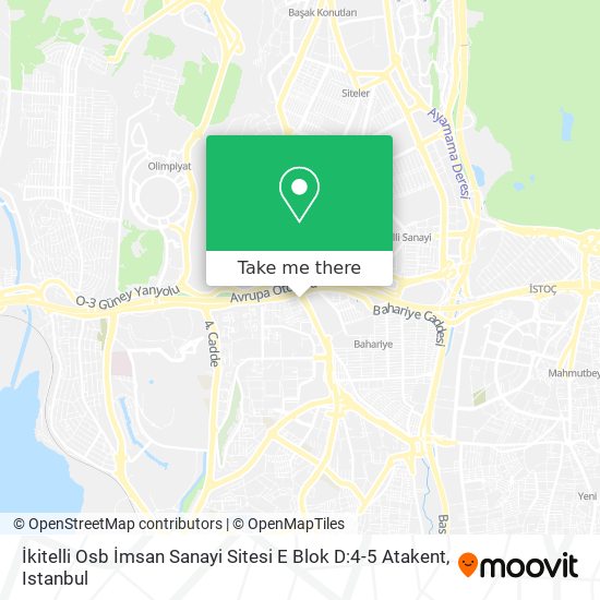 İkitelli Osb İmsan Sanayi Sitesi E Blok D:4-5 Atakent map