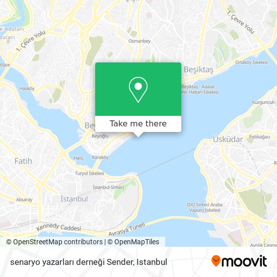 senaryo yazarları derneği Sender map