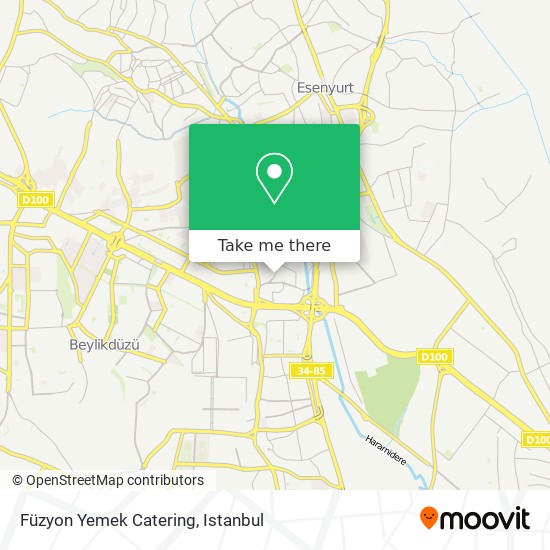 Füzyon Yemek Catering map