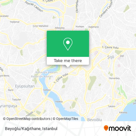 Beyoğlu/Kağıthane map