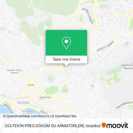 GÜLTEKİN PRES DÖKÜM SU ARMATÜRLERİ map